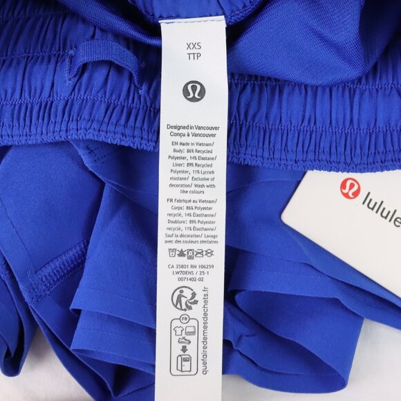 NWT Lululemon Shake it Out High-Rise Shorts (2.5") in Galactic Cobalt Size XXS - Picture 7 of 7